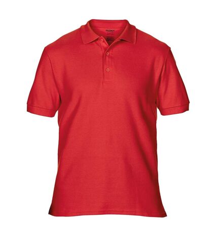 Gildan Mens Premium Cotton Sport Double Pique Polo Shirt (Red) - UTBC3194