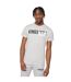 Mens Back Print Cotton T-shirt Grey Marl Kings Will Dream-2