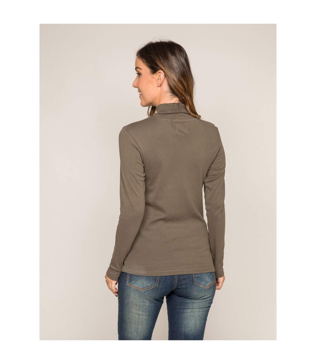 Sous pull col roulé pur coton peigné FUSEE - Dona X Lisa-3