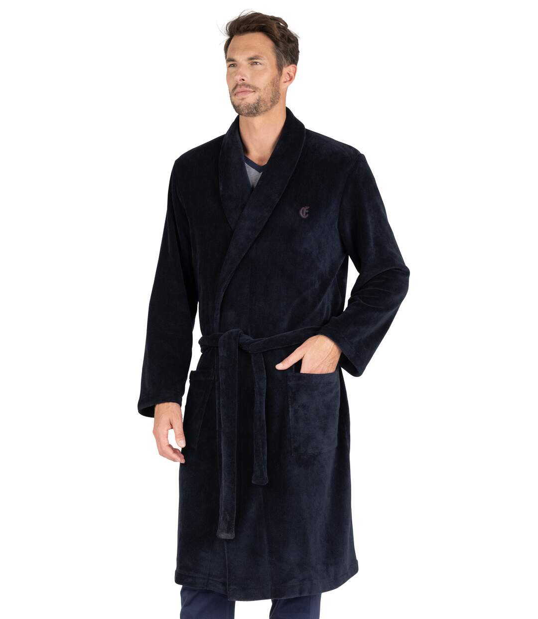 Robe de chambre polaire homme Eminence-1