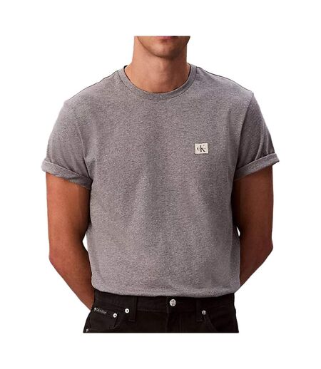 T-Shirt gris homme calvin klein jeans badge 30s