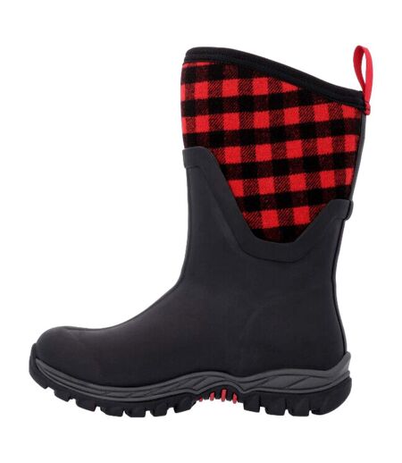 Bottes De Pluie Arctic Sport Femme Noir Rouge Footsure