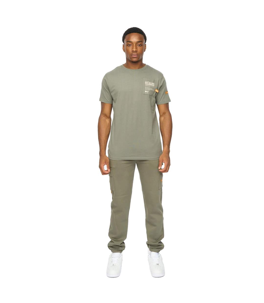 T-shirt Adamsberg Homme Olive Foncé Duck And Cover-1