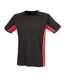 T-shirt Performance Adulte Noir Rouge Blanc Finden & Hales-2