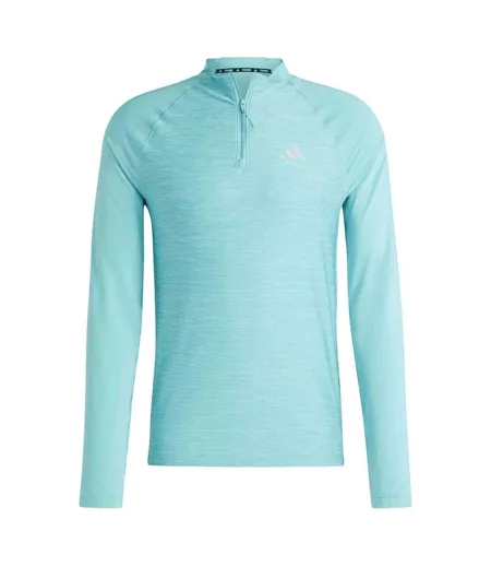 Pull Entraînement Gym+ Homme Bleu Clair Adidas