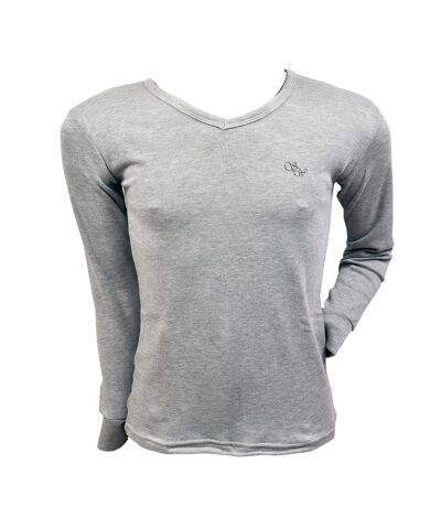T shirt homme THERMO Doublé Polaire THERMO Gris Col V