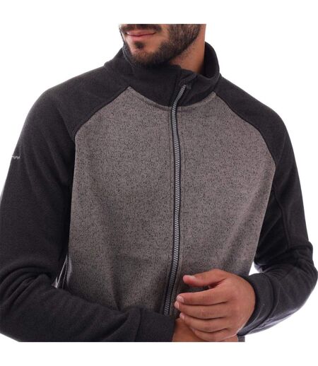 Mens Contrast Sleeves Fleece Jacket Grey Trespass
