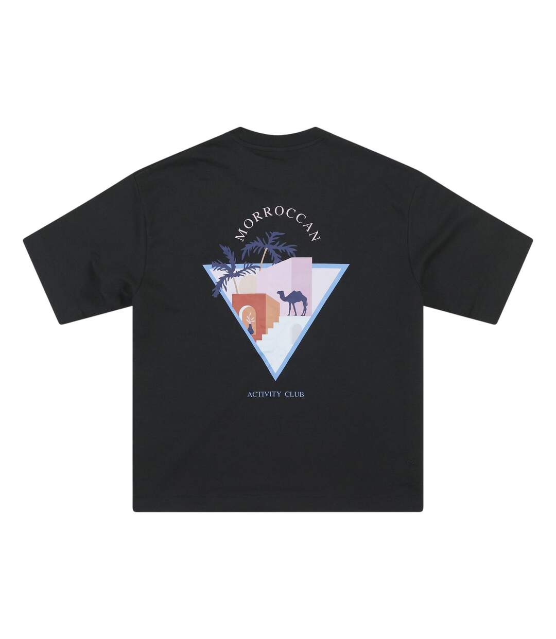 Mens Morroccan Activity T-shirt Black London-2
