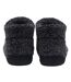 Dunlop - Chaussons bottines homme polaire teddy chauds anthracite-2