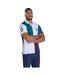 Polo Rugby Motif/style Harlequin Homme Bleu Sarcelle Raging Bull-2