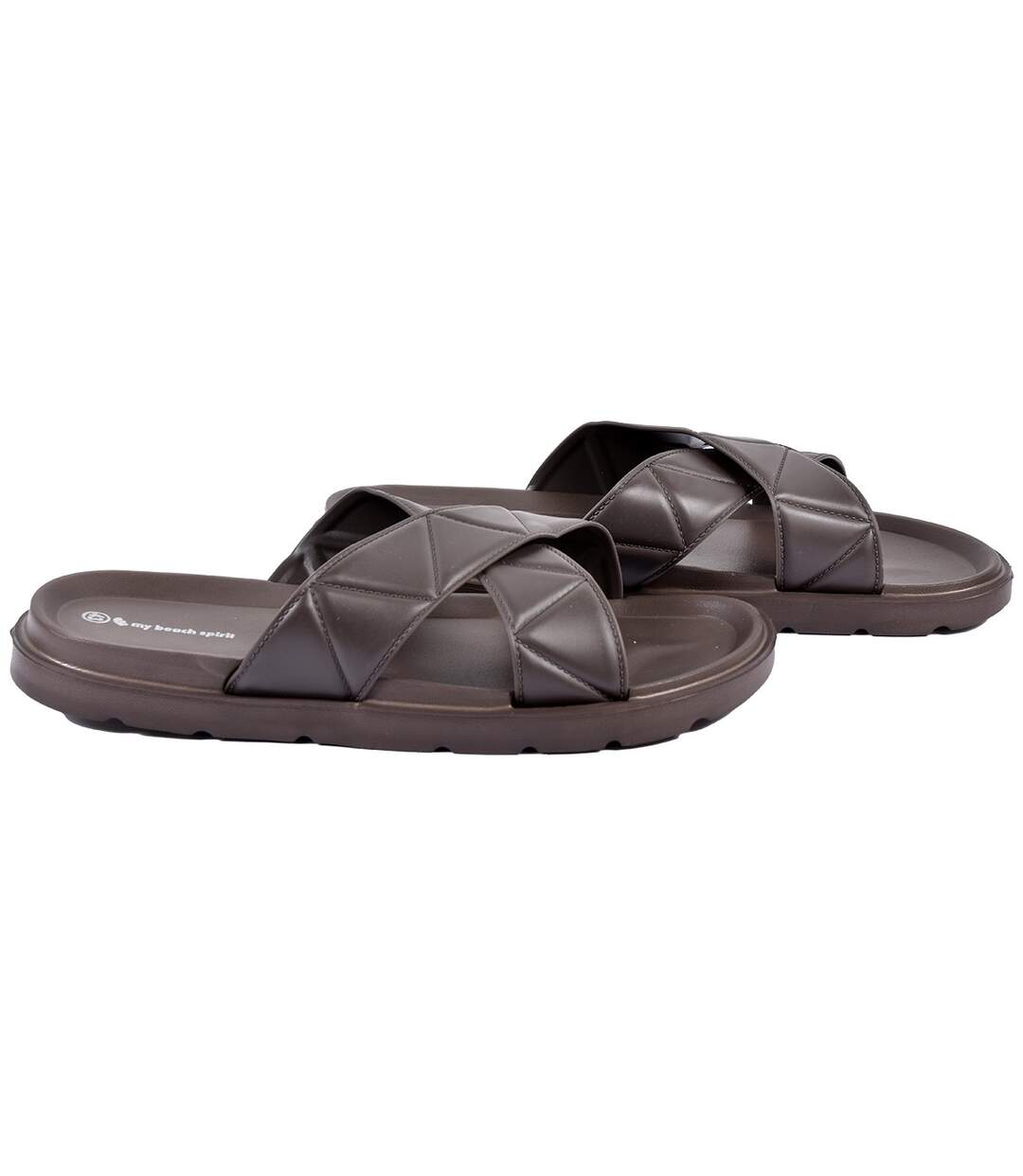 Sandales Mules CROISEE MBS01690 MARRON-2