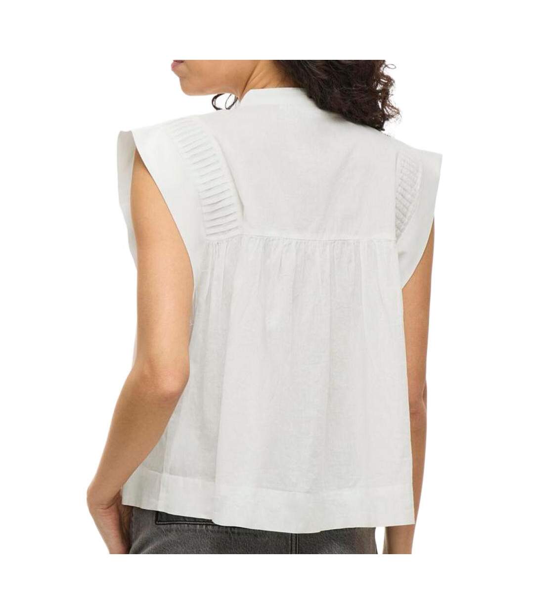 Blouse blanche femme vila katinka-2