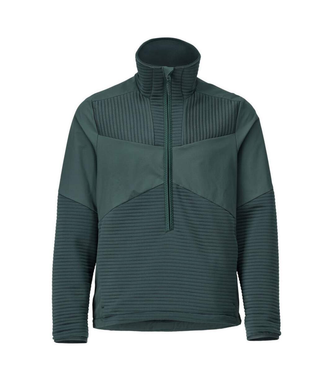 Mens Customised Half Zip Fleece Top Forest Green Mascot-1