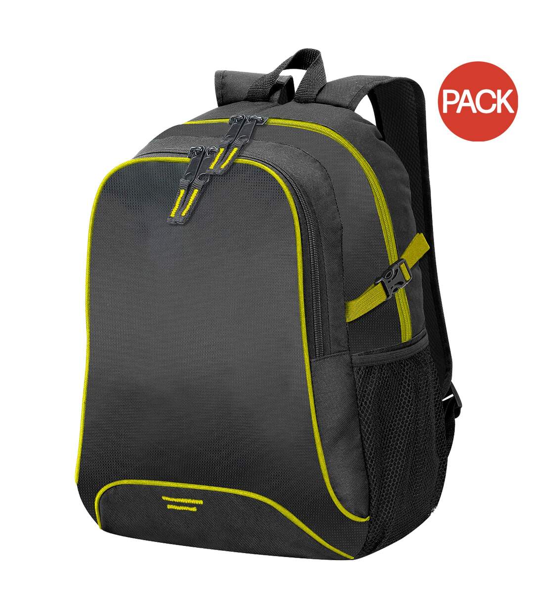 Shugon Osaka Basic Backpack / Rucksack Bag (30 Liter) (Pack of 2) (Black/Yellow) (One Size) - UTBC4179