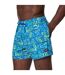 Short De Bain Motif/style Imprimé Intégral Redondo Edge Volley Homme Bleu Imprimé Speedo-3