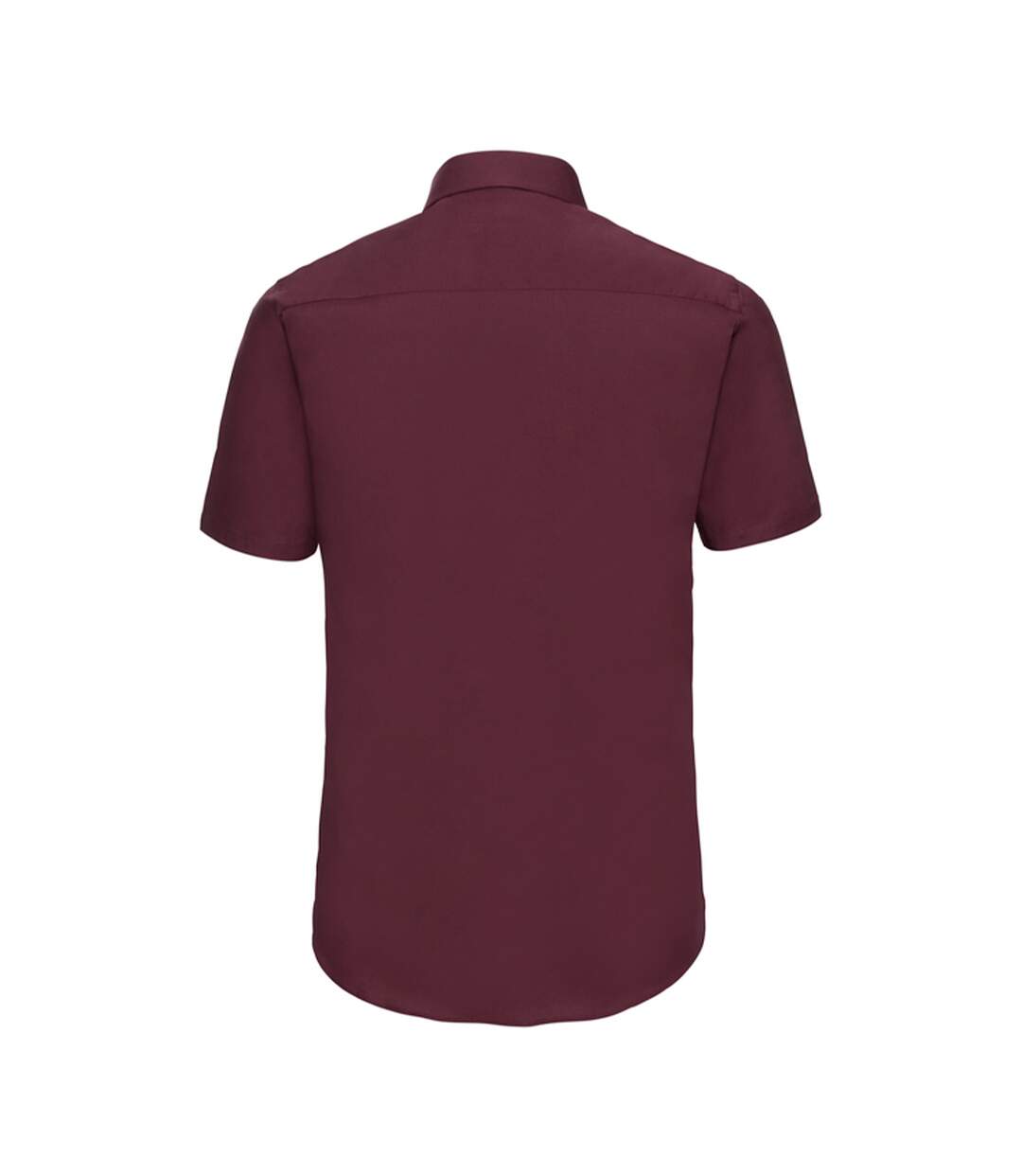Chemise Manches Courtes Homme Bordeaux Sombre Russell Collection-2