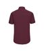 Chemise Manches Courtes Homme Bordeaux Sombre Russell Collection-2