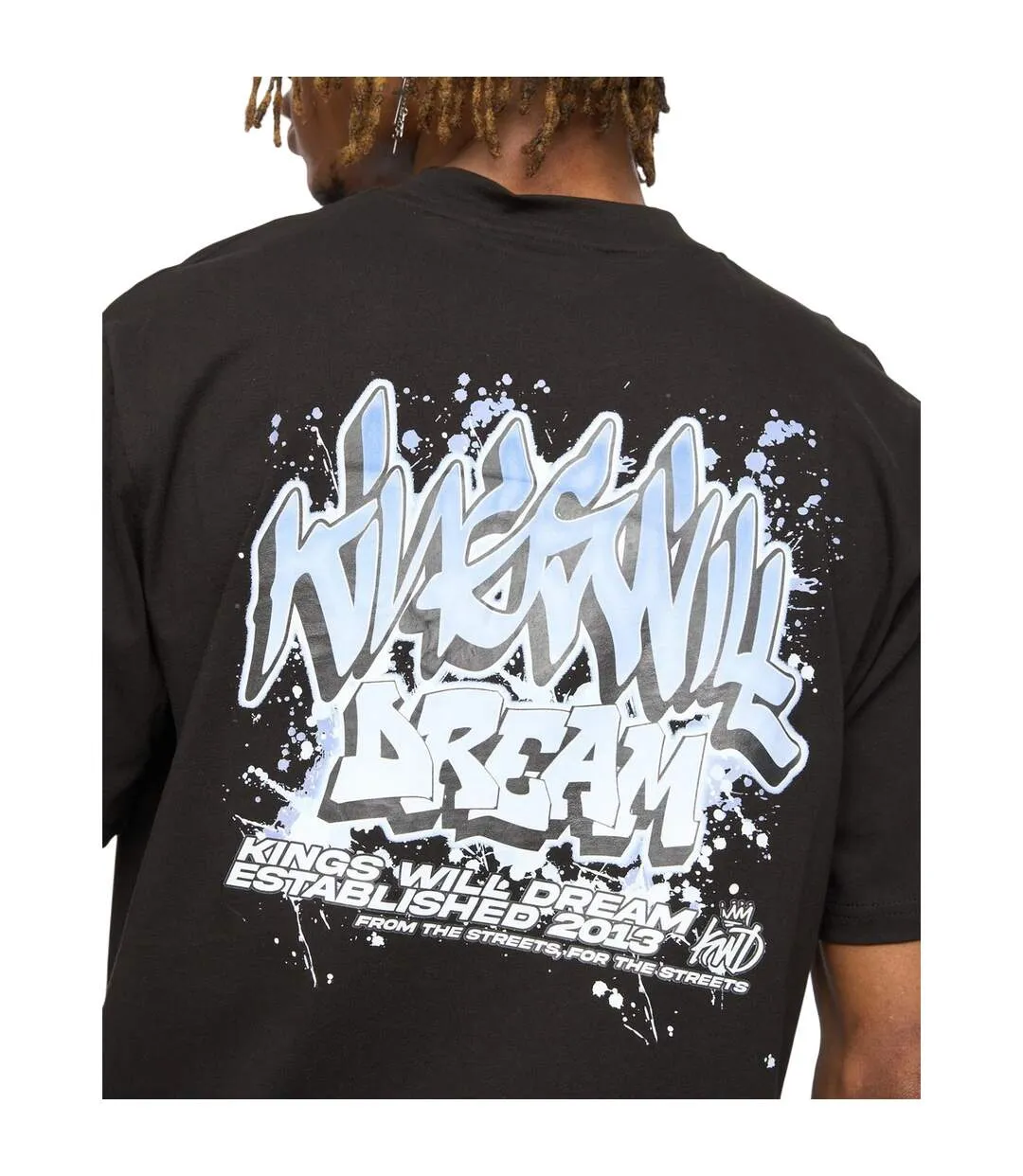 Mens Wildstyle Graffiti T-shirt Black Kings Will Dream-4