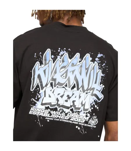 Mens Wildstyle Graffiti T-shirt Black Kings Will Dream