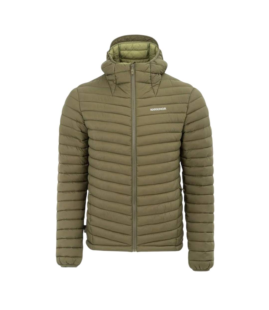 Mens Hot Rock Outdoor Hooded Jacket Khaki Green Karrimor-1