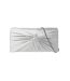 Beauty satin twisted clutch bag one size silver Dorothy Perkins