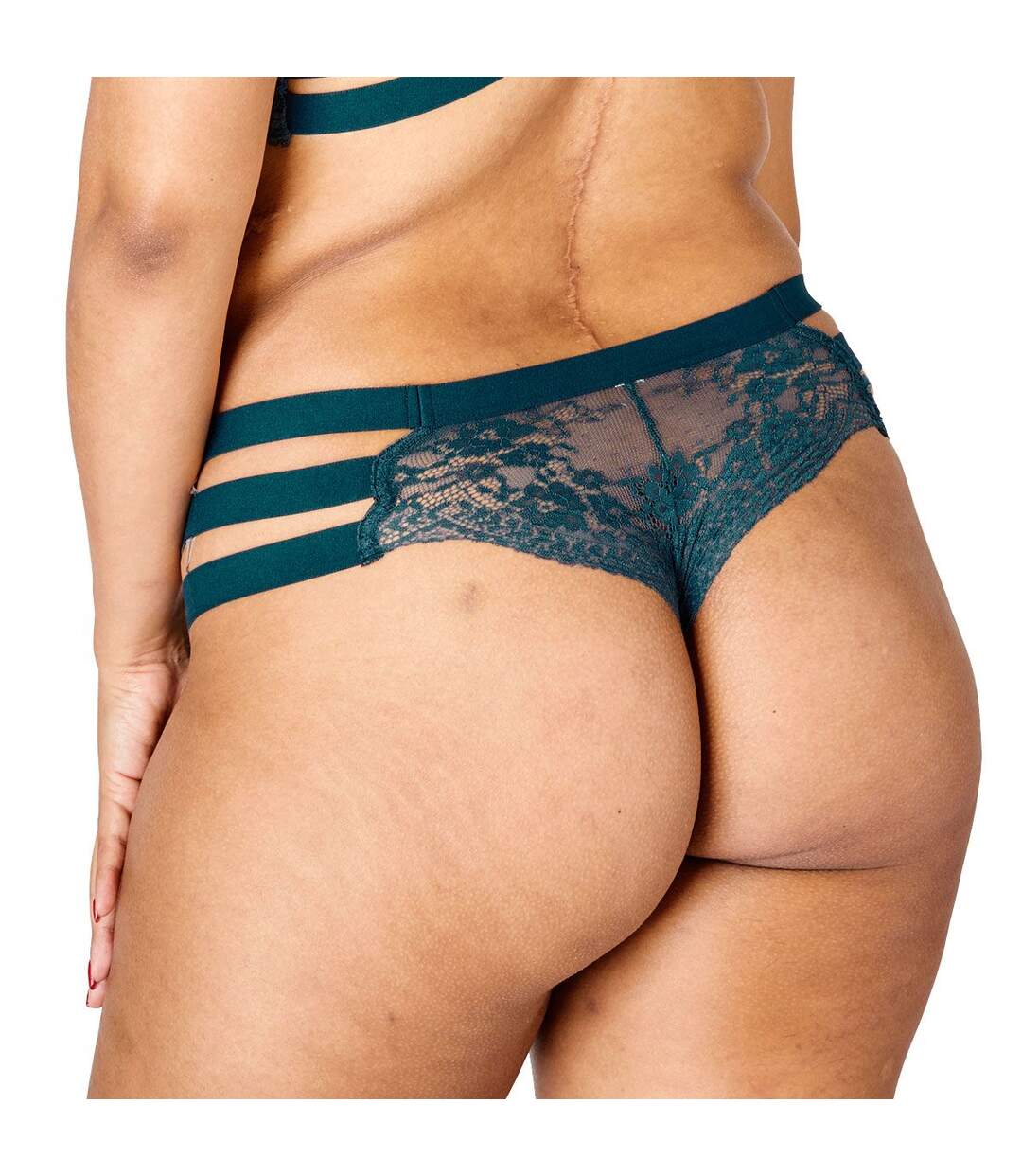 Shorty tanga vert Tête à tête-3