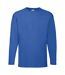 Fruit Of The Loom Mens Valueweight Crew Neck Long Sleeve T-Shirt (Royal) - UTBC331