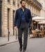 MAYFLOWER D373 — Pantalon velours extensible gris : confort stretch et taille haute-5
