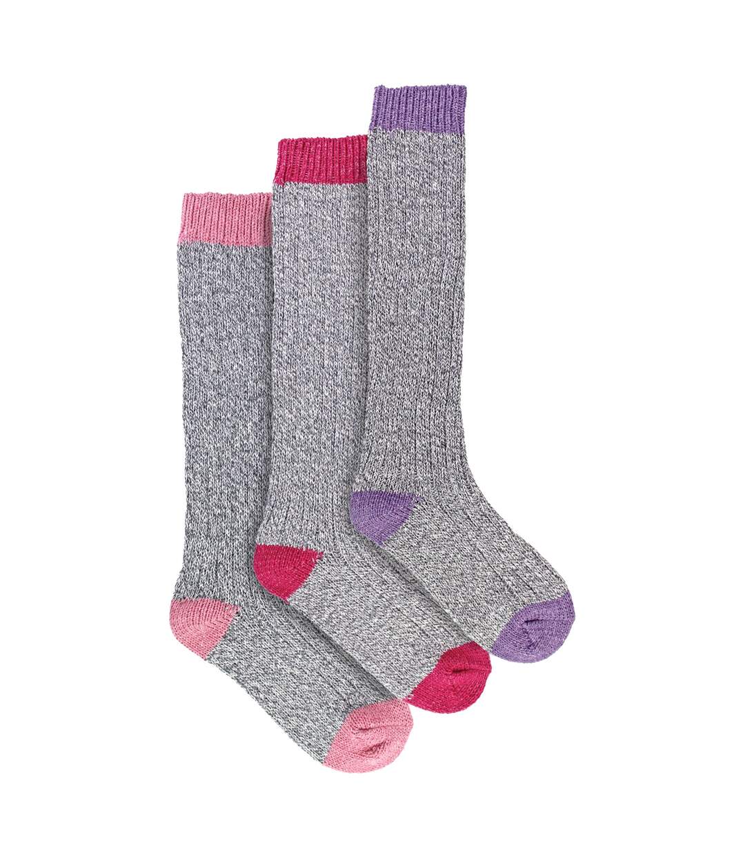 Sock Snob - 3 paires de chaussettes femme extra longues en laine douce et chaude-4