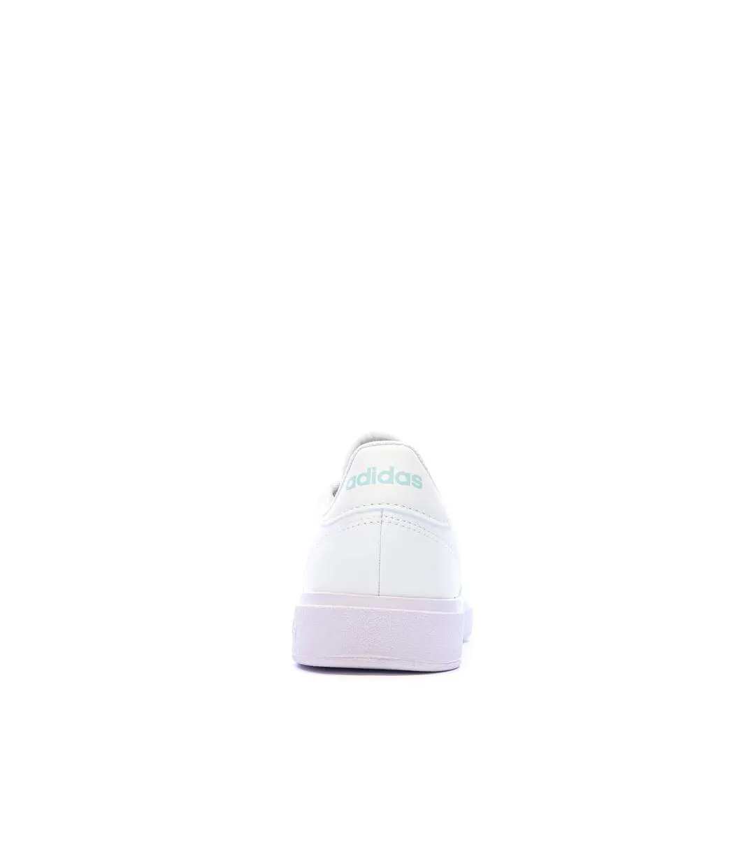 Baskets blanches/turquoises femme adidas grand court base 2.0-3