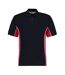 Mens track classic polo shirt navy/red/white GAMEGEAR-1