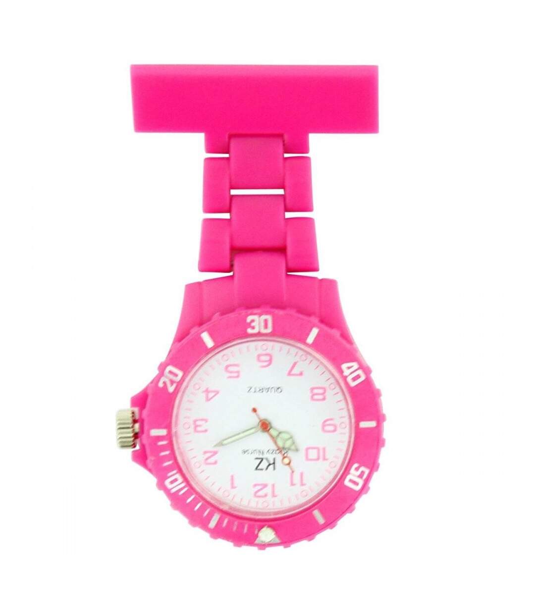 Montre infirmière Plastique Rose broche 138