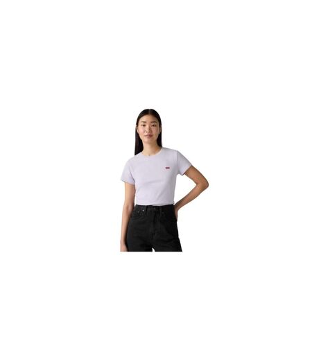 Womens/ladies Perfect Crew Neck T-shirt Thistle Levis