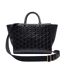 Sac à main noir femme lacoste lage maheki monogram-1