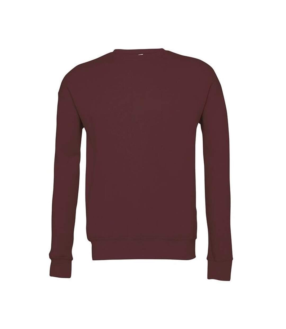 Sweat classic adulte bordeaux Bella + Canvas-1