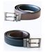 Ceinture réversible KX152 - noir marron-1
