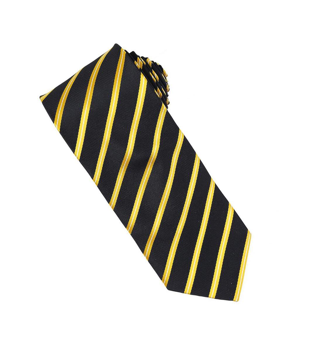 Cravate Taille Unique Noir Jaune Or Premier-2