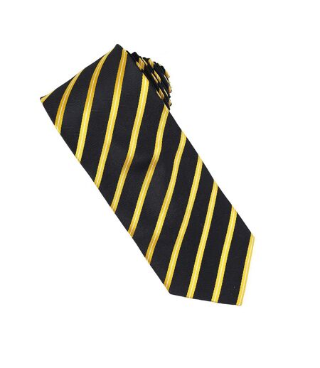 Cravate Taille Unique Noir Jaune Or Premier