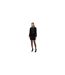 Womens/ladies Textured Button Suit Jacket Black Boss-1