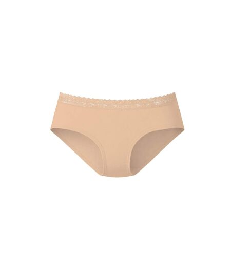 Lot de 3 culottes femme en coton uni et ceinture en dentelle Uni Pierre Cardin