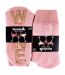 Ladies Fleece Lined Novelty Wine Slipper Socks