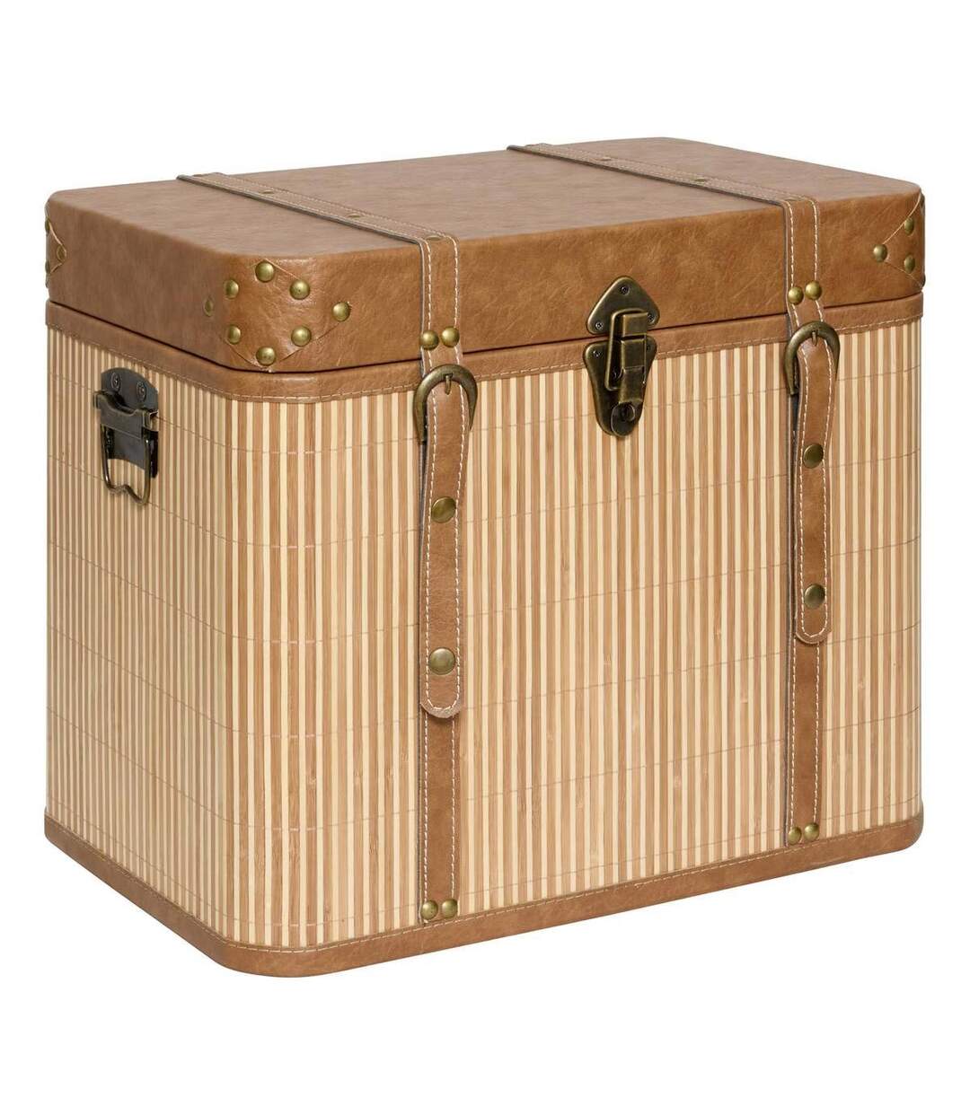 Lot de 3 Malles de Rangement Sylia 56cm Naturel-4