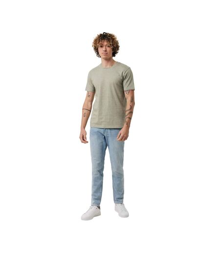 Unisex adult brett recycled cotton t-shirt light heather green Iqoniq