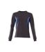 Womens/ladies Accelerate Sweatshirt Dark Navy Azure Blue Mascot-1