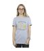 Disney Femme/Les femmes Mickey Mouse Merry Kissmas Cotton Boyfriend T-Shirt (Gris sportif) - UTBI38723-1