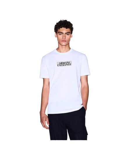 T-shirt Motif/style Logo Homme Blanc Jaune Or Armani Exchange
