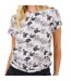 Womens/ladies Palm Tree T-shirt Pink Brave Soul-4
