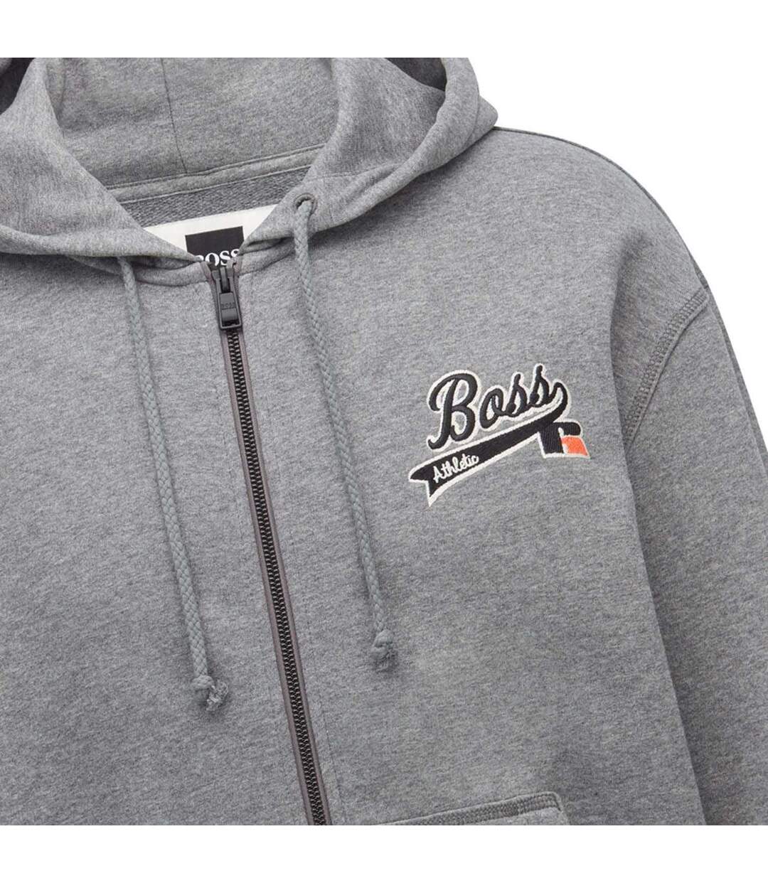 Womens/ladies Sanyo Full Zip Hoodie Grey Boss X Russel-2