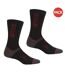 Chaussettes pour bottines de randonnée adulte noir / rouge foncé Regatta