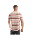 T-shirt Motif/style À Rayures Diragolino Homme Rose Blanc Hugo-3